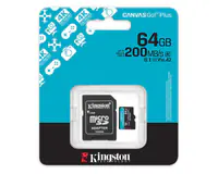 KINGSTON Memorijska kartica U3 V30 microSDXC 64GB Canvas Go Plus 200MB/s A2 + adapter SDCG4/64GB  - Thumbnail 3