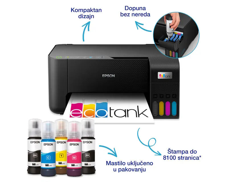 EPSON L3270 EcoTank ITS wireless multifunkcijski inkjet štampač - Slika proizvoda 5