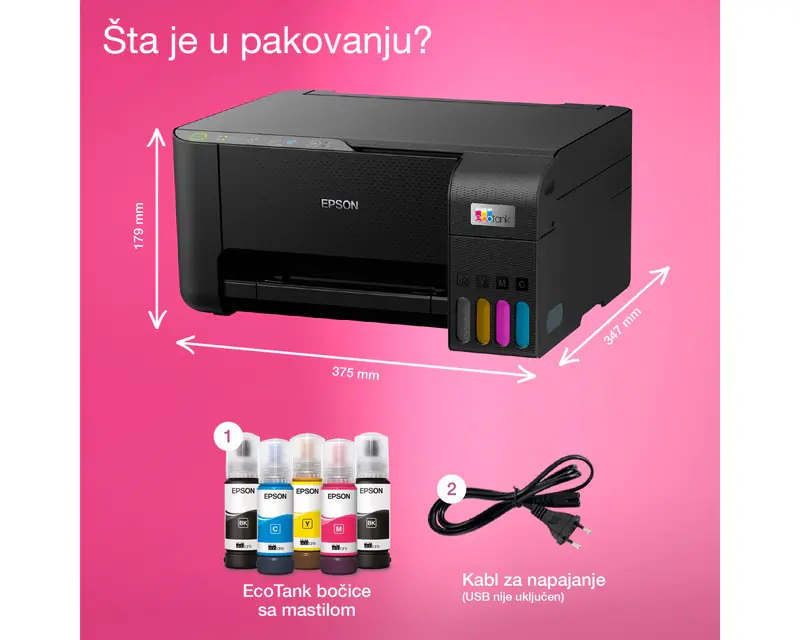 EPSON L3270 EcoTank ITS wireless multifunkcijski inkjet štampač - Slika proizvoda 9