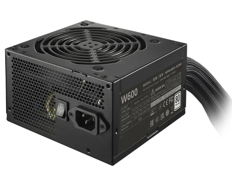 COOLER MASTER Elite NEX WHITE W600 600W napajanje (MPW-6001-ACBW-BE1) 3Y - Slika proizvoda 2