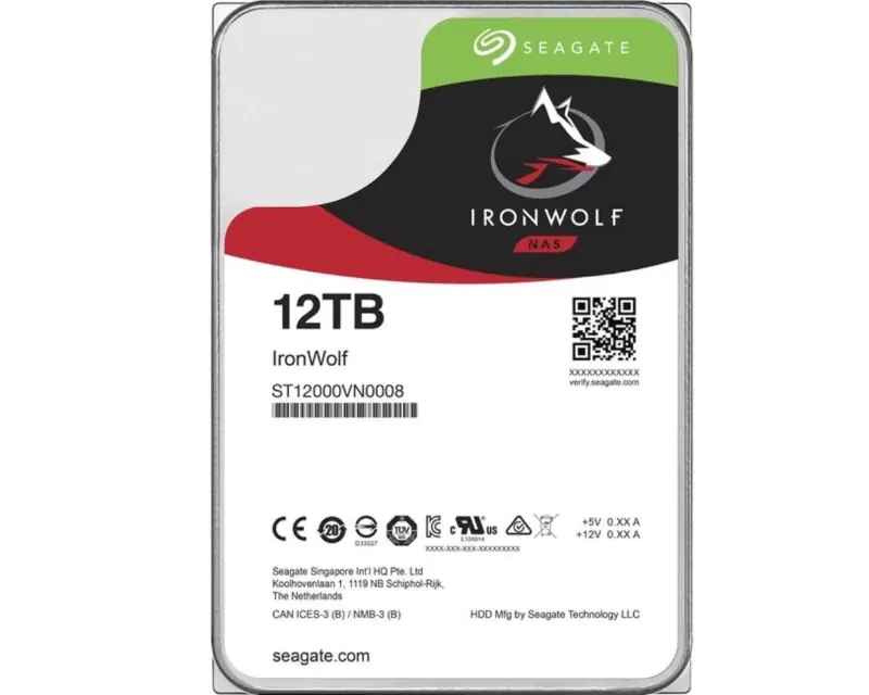 SEAGATE 12TB 3.5 inča SATA III 256MB ST12000VN0008 Ironwolf hard disk - Glavna slika