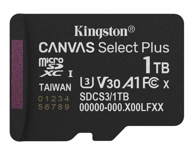 KINGSTON Memorijska kartica U1 V10 microSDXC 1TB Canvas Select Plus G3 150R A1 SDCS3/1TBSP  - Slika proizvoda 2