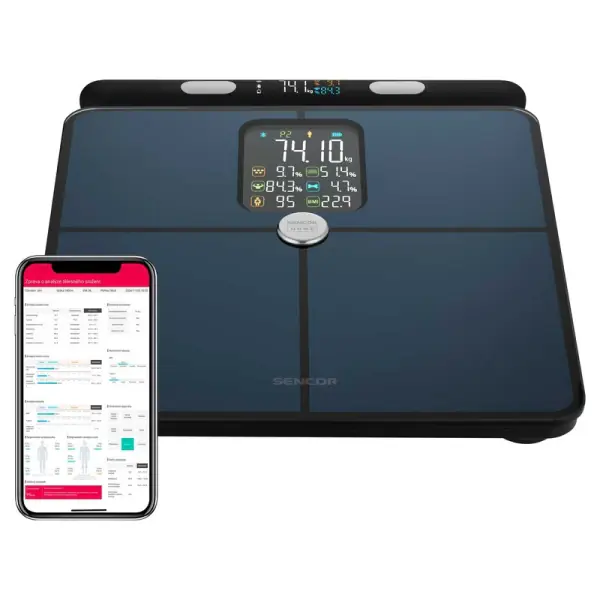 SENCOR Fitnes smart vaga Sencor SBS 9102BK/LCD/crna - Slika proizvoda 2