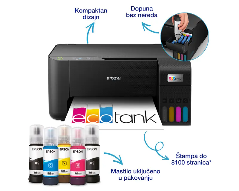 EPSON L3230 EcoTank ITS multifunkcijski inkjet štampač - Slika proizvoda 5