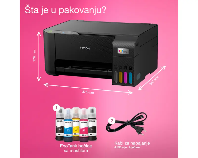 EPSON L3230 EcoTank ITS multifunkcijski inkjet štampač - Slika proizvoda 9