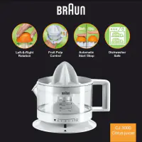 BRAUN Cediljka za citruse Braun CJ3000WH/350ml/bela - Thumbnail 4