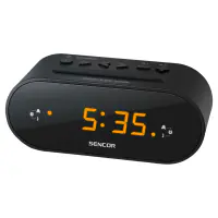 SENCOR Radio sat sa alarmom SENCOR SRC 1100 B crna