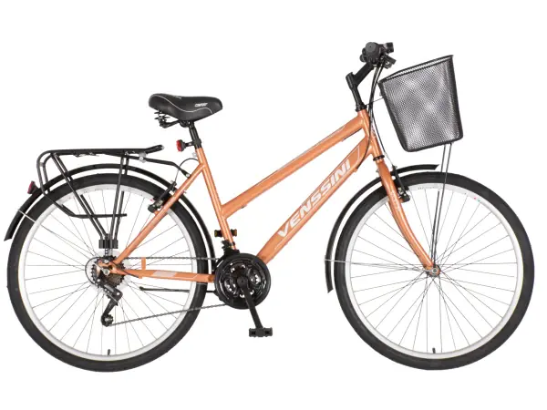 VENSSINI Bicikla Venssini 26/ V-BRAKE/18 brzina/sa korpom/bakarna - Slika proizvoda 4