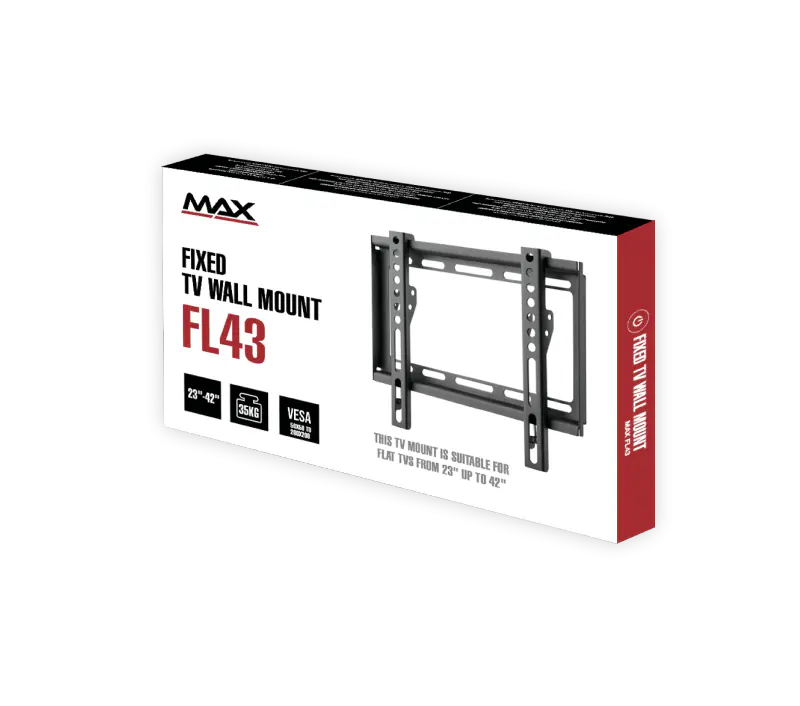 MAX Nosač za TV MAX FL43 23-43/vesa max 200x200/45kg/fiksni - Slika proizvoda 2