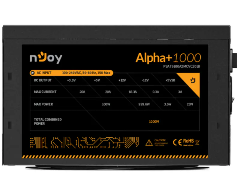 NJOY Alpha+ 1000 1000W napajanje (PSAT6100A2MCVCZ01B)  - Slika proizvoda 2
