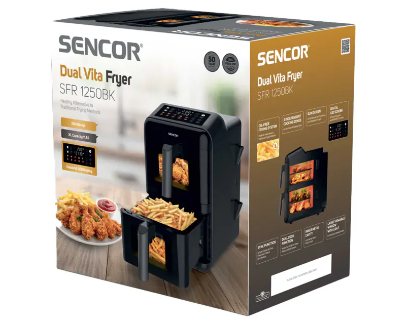 SENCOR SFR 1250BK multifunkcijska friteza na vruć vazduh - Slika proizvoda 9