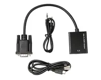 FAST ASIA Adapter VGA na HDMI (m/ž) + Audio kabl (m/m) + Micro USB kabl (m/m) 