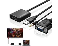 FAST ASIA Adapter VGA na HDMI (m/ž) + Audio kabl (m/m) + Micro USB kabl (m/m)  - Thumbnail 4