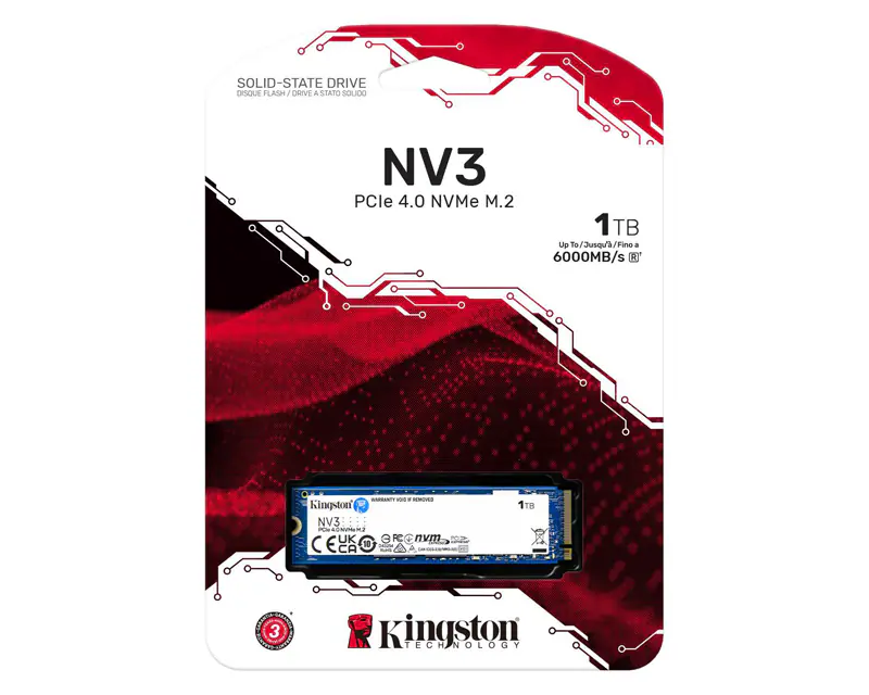 KINGSTON 1TB M.2 NVMe SNV3S/1000G series NV3 SSD  - Slika proizvoda 3