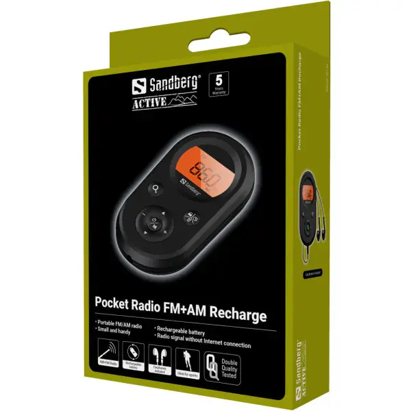 SANDBERG FM prijemnik Sandberg Pocket 421-02 punjivi - Slika proizvoda 4