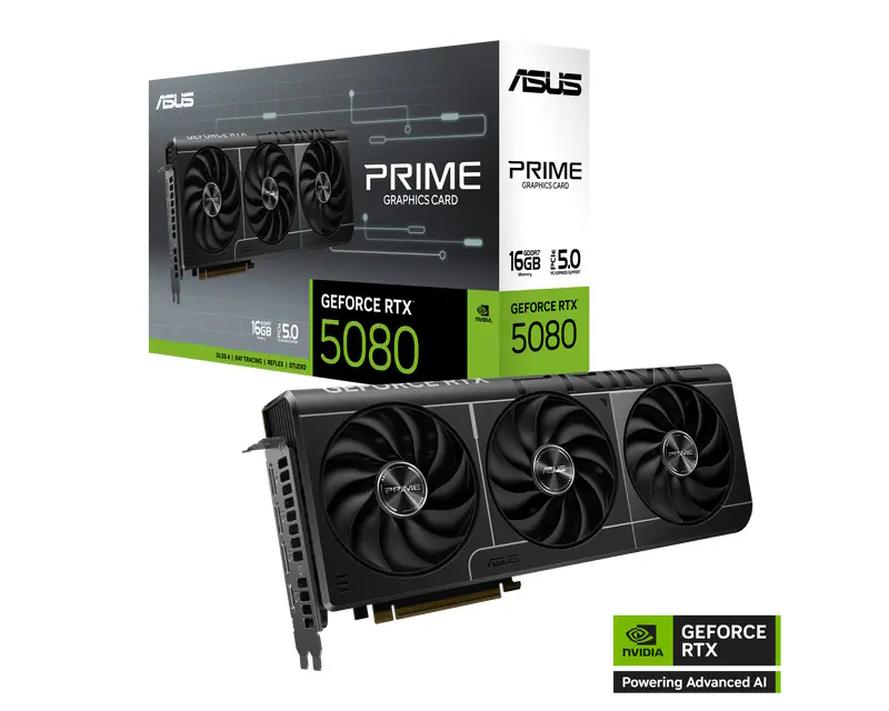 ASUS nVidia GeForce RTX 5080 256bit 16GB PRIME-RTX5080-O16G grafička karta - Glavna slika