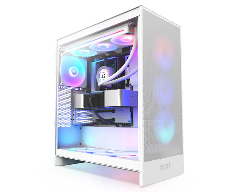NZXT H7 Flow RGB kućište belo (CM-H72FW-R1) - Glavna slika