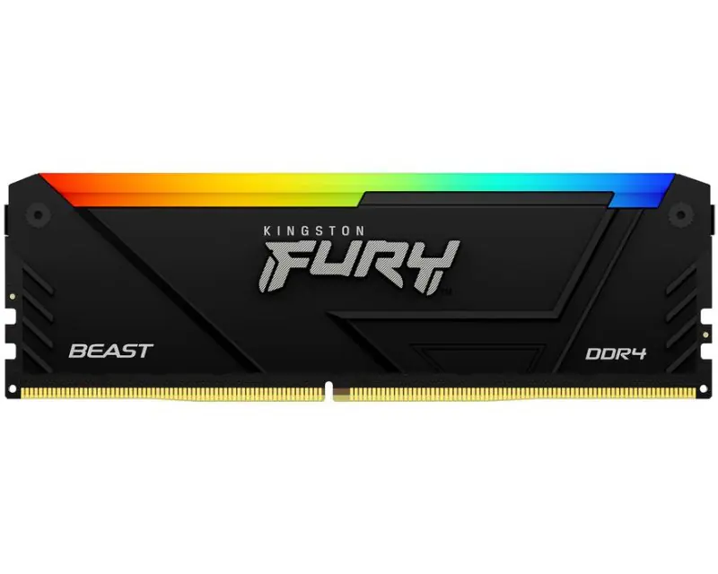 KINGSTON DIMM DDR4 64GB (2x32GB kit) 3600MT/s KF436C18BB2AK2/64 Fury Beast Black RGB - Glavna slika