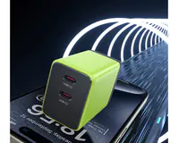 WEKOME WP-U33 Super brzi Strujni GaN Punjač, 2-porta USB (2 x 3.1 tipC) 45W, žuti  - Thumbnail 3