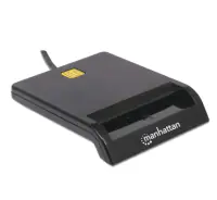 MANHATTAN USB smart card reader Manhattan 102049, black - Thumbnail 2