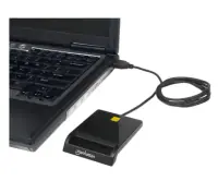 MANHATTAN USB smart card reader Manhattan 102049, black - Thumbnail 3