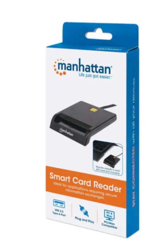 MANHATTAN USB smart card reader Manhattan 102049, black - Slika proizvoda 4