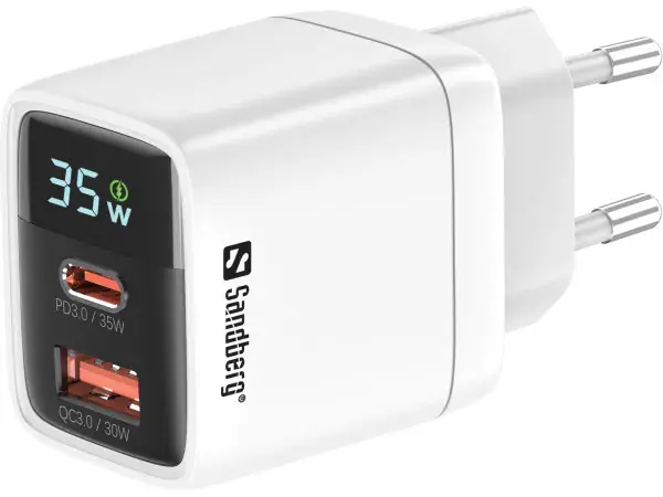 SANDBERG Kućni punjač Sandberg 2u1 441-52 1xUSB/1xUSB-C 35W - Glavna slika