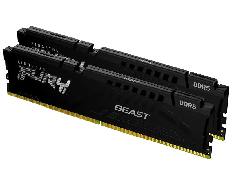 KINGSTON DIMM DDR5 64GB (2x32GB kit) 6400MT/s KF564C32BBEK2-64 FURY Beast Black EXPO - Glavna slika