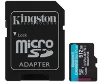 KINGSTON Memorijska kartica U3 V30 microSDXC 512GB Canvas Go Plus 200MB/s A2 + adapter SDCG4/512GB 