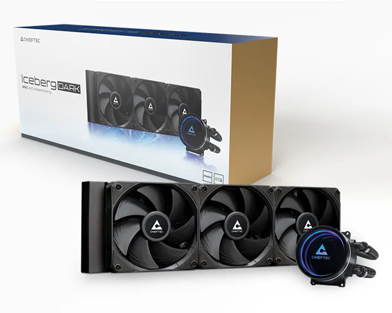 CHIEFTEC Iceberg 360 DARK CLC-360-BLK vodeno hlađenje  - Slika proizvoda 7