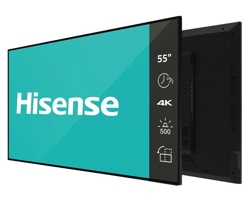HISENSE 55 inča 55DM66D 4K UHD 500 nita Digital Signage Display - 24/7 Operation - Glavna slika