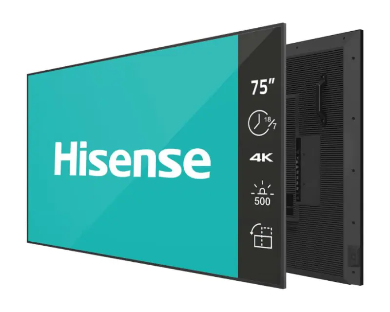 HISENSE 75 inča 75GM50D 4K UHD 500 nita Digital Signage Display - 18/7 Operation - Glavna slika