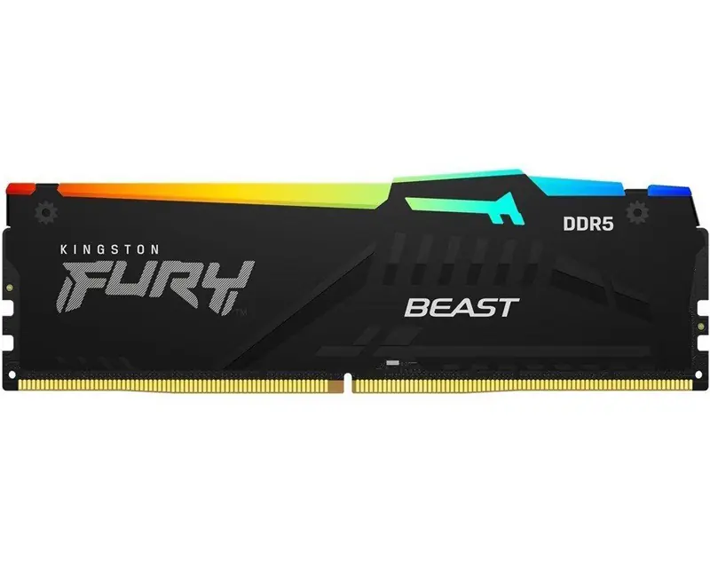 KINGSTON DIMM DDR5 16GB 6800MT/s KF568C34BBEA-16 FURY Beast Black RGB EXPO - Glavna slika