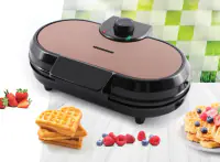 HEINNER Aparat za galete HEINNER HWF-1000CR 1000W/dupli/crni - Thumbnail 3