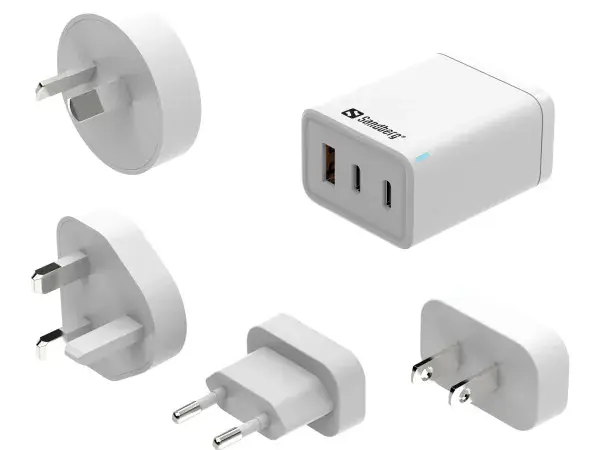SANDBERG Sandberg 3in1 TravelCharger USB-C/A 65W 441-59 - Slika proizvoda 2