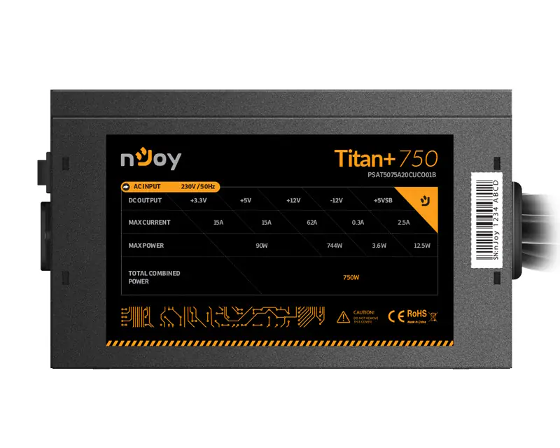 NJOY Titan+ 750 750W napajanje (PSAT5075A20CUCO01B)  - Slika proizvoda 4