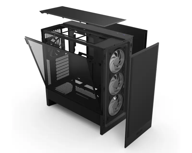 NZXT H5 Flow RGB Gaming kućište crno (CC-H52FB-R1) - Slika proizvoda 6