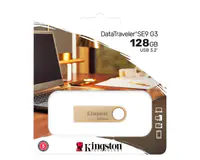 KINGSTON 128GB DataTraveler SE9 G3 USB 3.0 flash DTSE9G3/128GB champagne  - Thumbnail 3