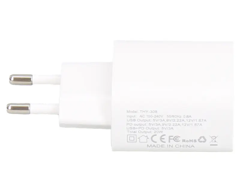 E-GREEN Superbrzi strujni punjač sa USB3.0 i USB 3.1 tipC ulazom 5V/3A 20W  - Slika proizvoda 3
