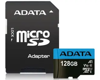 A-DATA Memorijska kartica UHS-I MicroSDXC 128GB class 10 + adapter AUSDX128GUICL10A1-RA1  - Slika proizvoda 2