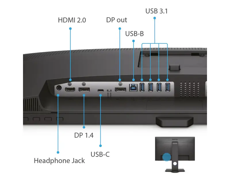 BENQ 27 inča PD2705Q QHD 2560x1440 IPS USB-C 65W dizajnerski monitor - Slika proizvoda 7