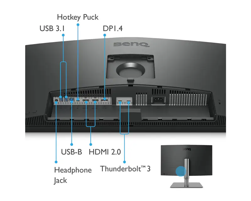 BENQ 27 inča PD2725U 4K 3840x2160 IPS Thunderbolt 3 65W dizajnerski monitor - Slika proizvoda 7