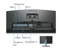 BENQ 27 inča PD2725U 4K 3840x2160 IPS Thunderbolt 3 65W dizajnerski monitor  - Thumbnail 7