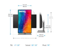 BENQ 27 inča PD2725U 4K 3840x2160 IPS Thunderbolt 3 65W dizajnerski monitor  - Thumbnail 9
