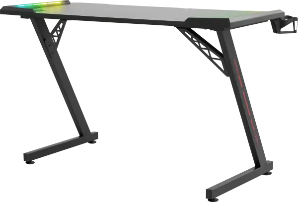 DEFENDER Gaming sto Defender Idol 75cmx120cmx60cmx15mm Backlight/Držač za čase/crni - Slika proizvoda 3