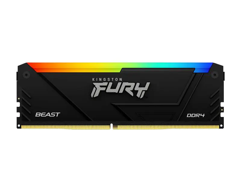 KINGSTON DIMM DDR4 16GB 3200MT/s KF432C16BB12A/16 FURY Beast RGB Black  - Slika proizvoda 2