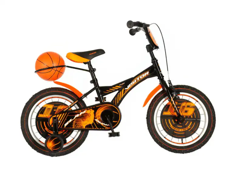 VENERA BIKE Dečija bicikla Visitor Bas 160/narandžasto crna/ram 9/točak 16 - Glavna slika