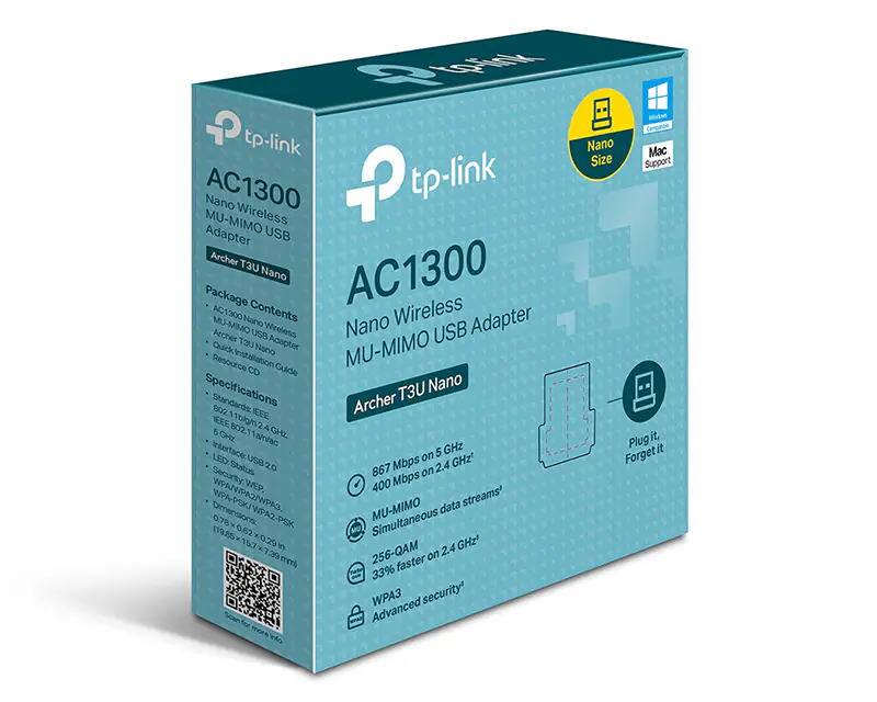 TP-LINK Archer T3U Nano AC1300 Nano Wireless MU-MIMO USB Adapter - Slika proizvoda 3