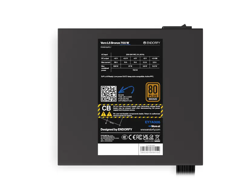 ENDORFY Vero L5 Bronze 700W napajanje (EY7A006) - Slika proizvoda 8