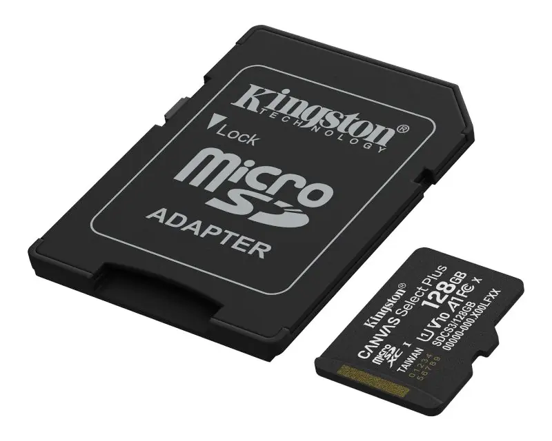 KINGSTON Memorijska kartica U1 V10 SDXC 128GB Canvas Select Plus G3 150R SDCS3/128GB + adapter  - Slika proizvoda 2